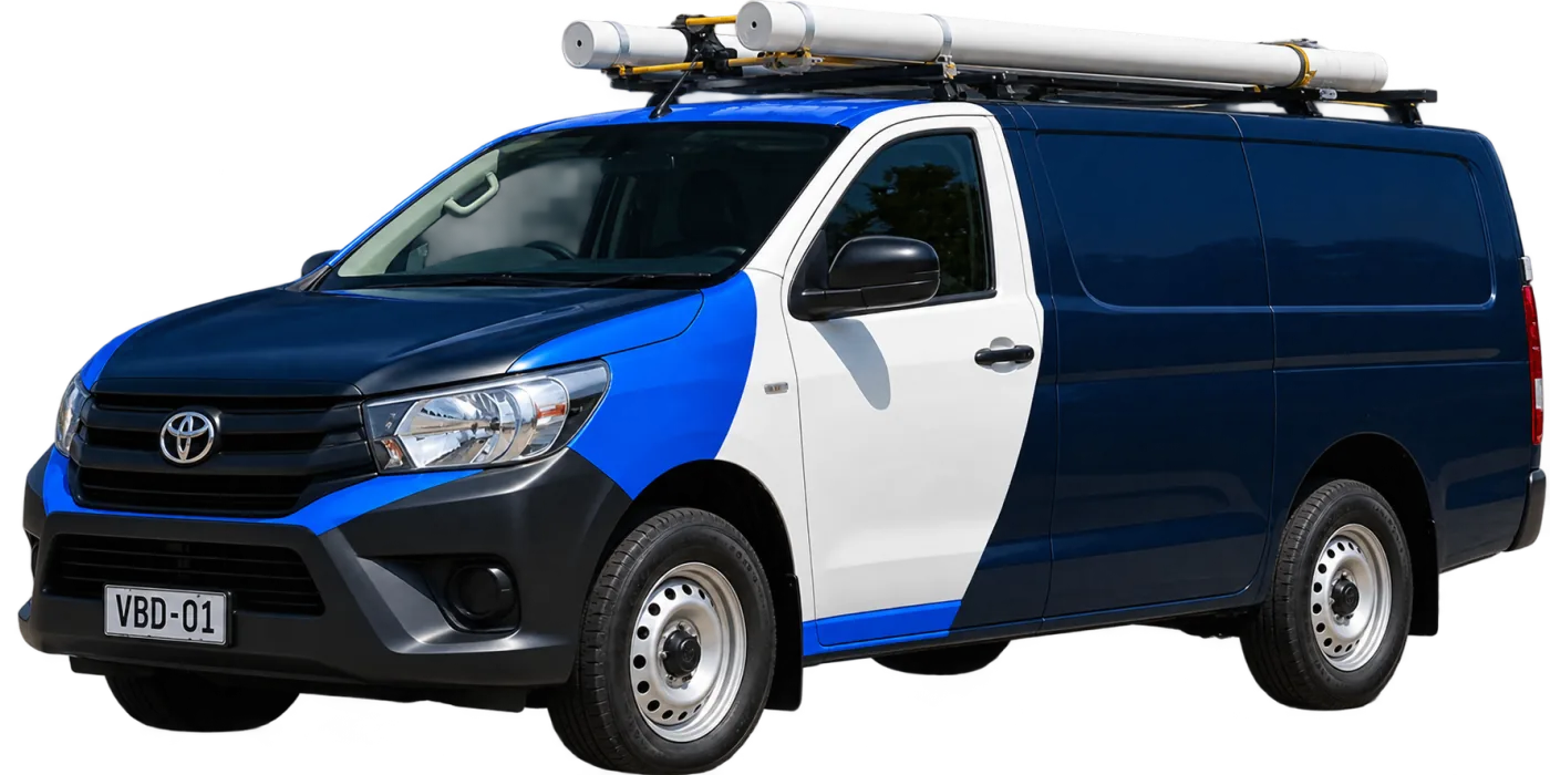 Our van, covering the Sydney CBD and the surrounding suburbs